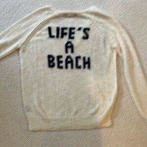 Off white V-neck sweater